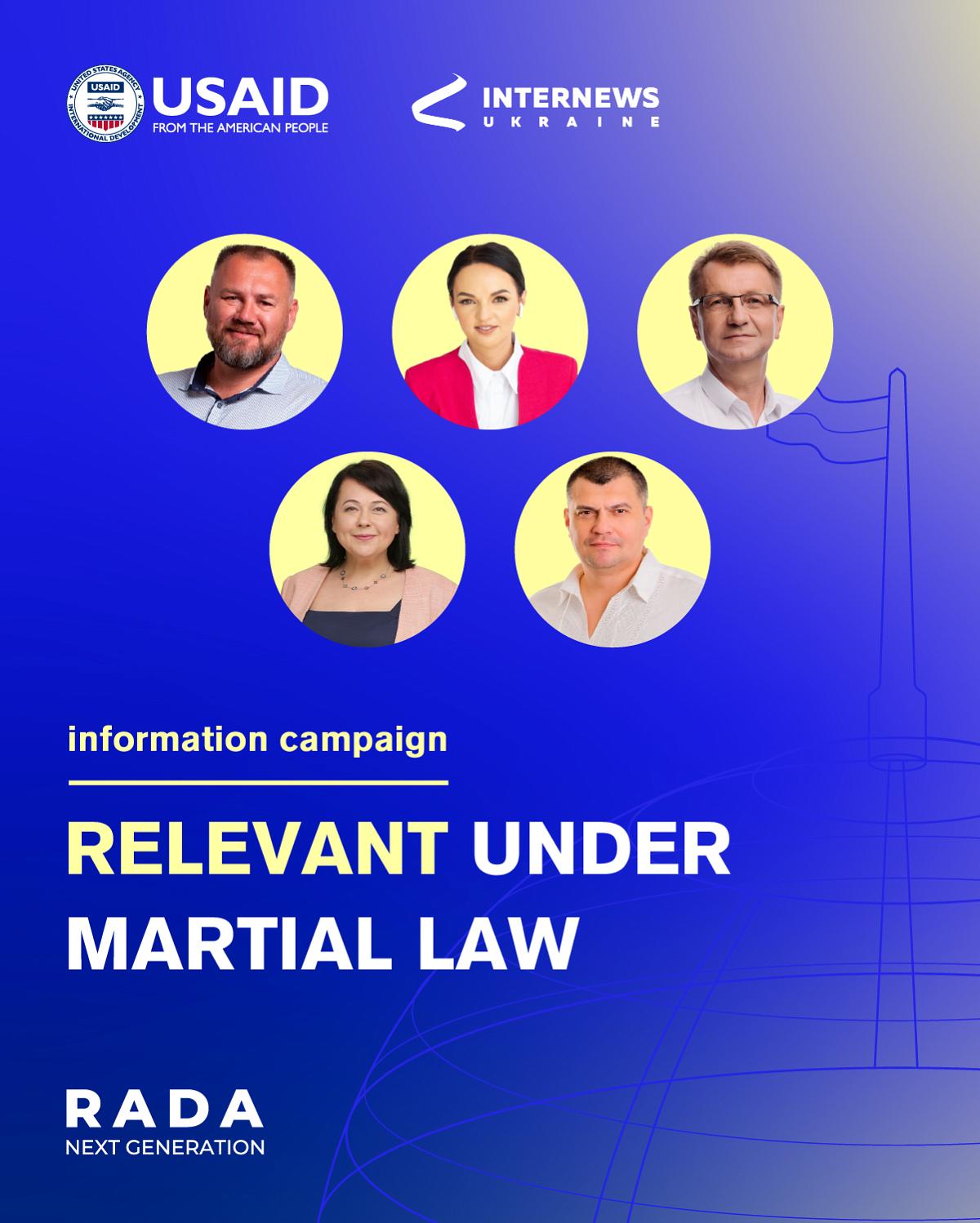 Information campaign "Relevant under martial law"