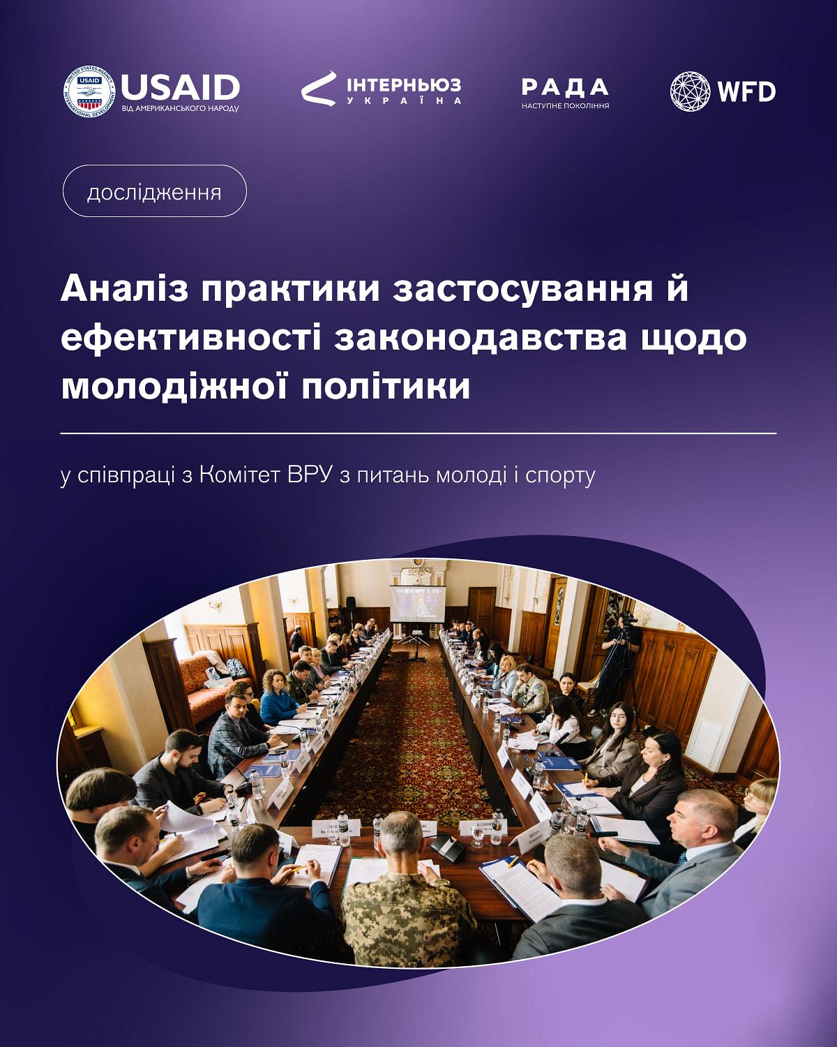 Analysis of application and effectiveness of legislation on youth policy
